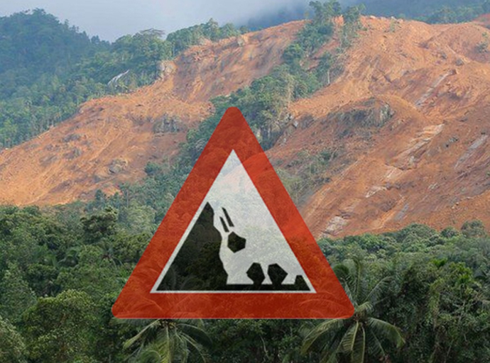 Landslide Warnings Issued for Several Districts